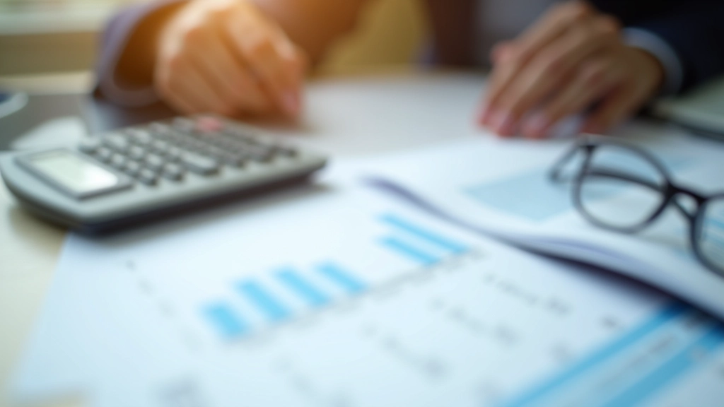 Document PEL ouvert sur une table avec un calculateur financier et des graphiques de taux d'intérêt