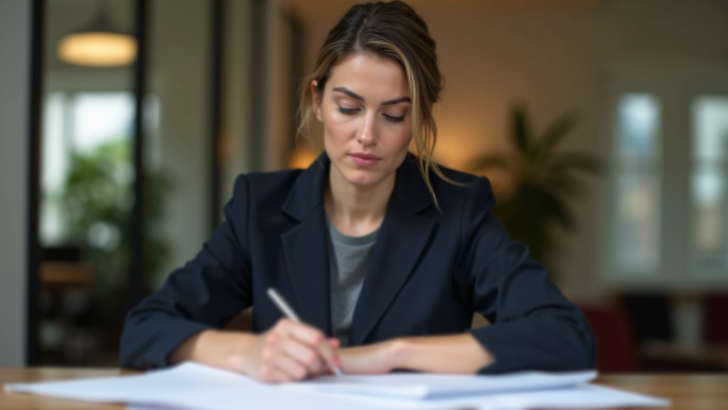 Personne consultant des documents financiers pour planifier un achat immobilier